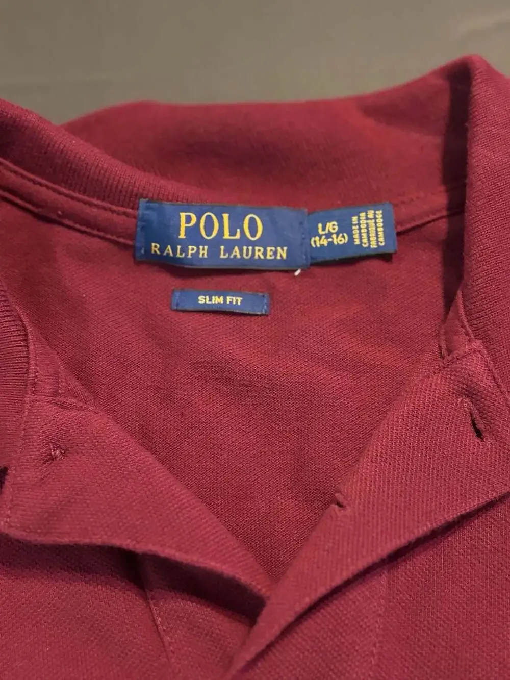 Polo Ralph Lauren Men's Long-Sleeve Slim Fit Mesh Polo Shirt in Burgundy